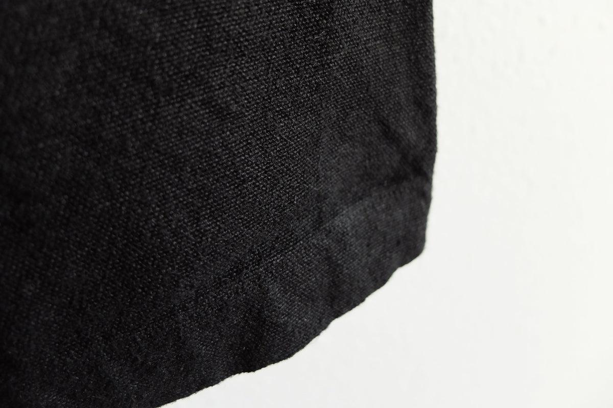 MITTAN / 亜麻苧麻ワイドパンツ 黒 PT-92 / unisex