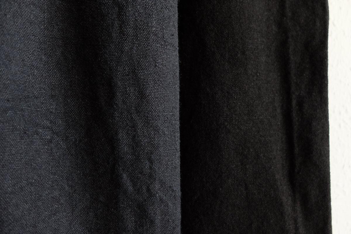 MITTAN / 亜麻苧麻ワイドパンツ 黒 PT-92 / unisex