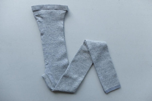 リネンニットレギンス マチ付き|Mグレー|2 size