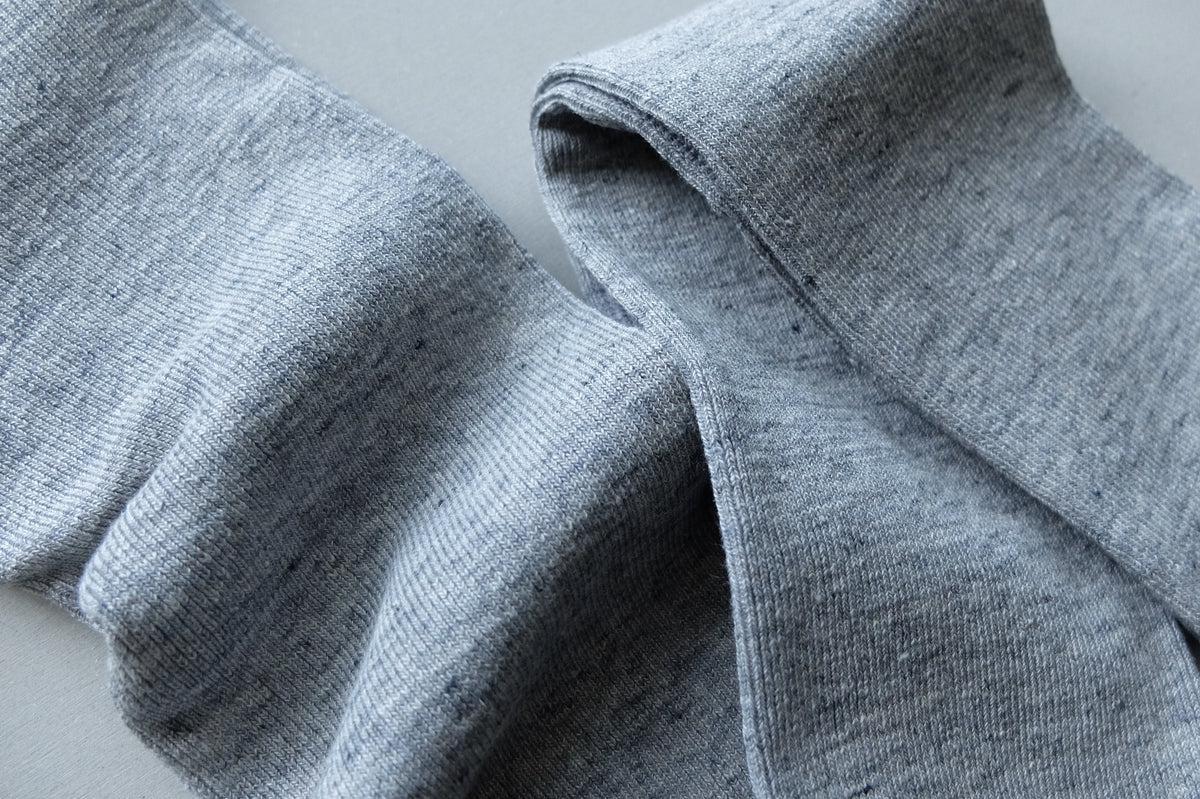 リネンニットレギンス マチ付き｜Mグレー｜2 size