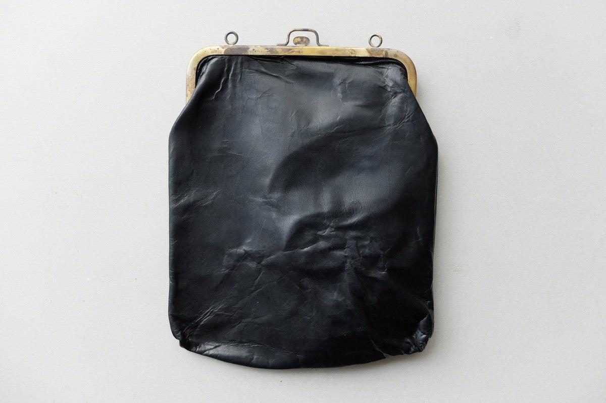 frame porch ＜エゾ鹿革黒染・L＞ レザーショルダーポーチ SHC-31D