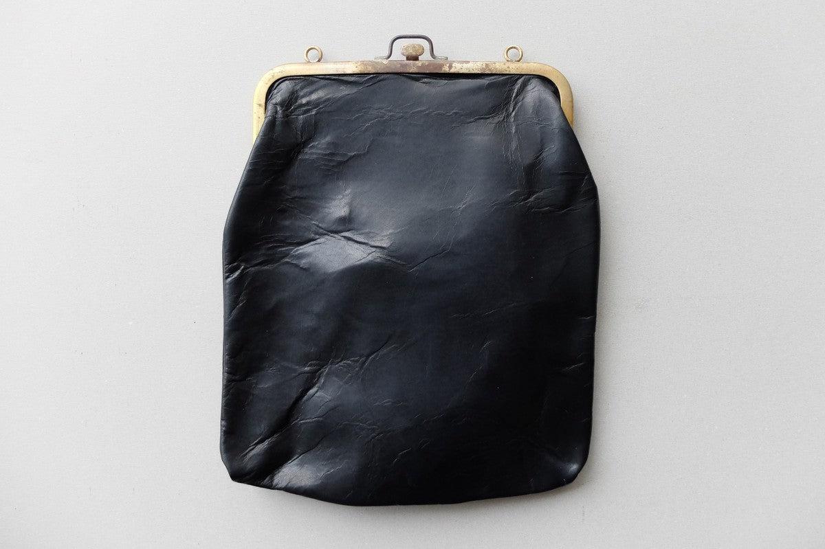 frame porch ＜エゾ鹿革黒染・L＞ レザーショルダーポーチ SHC-31D