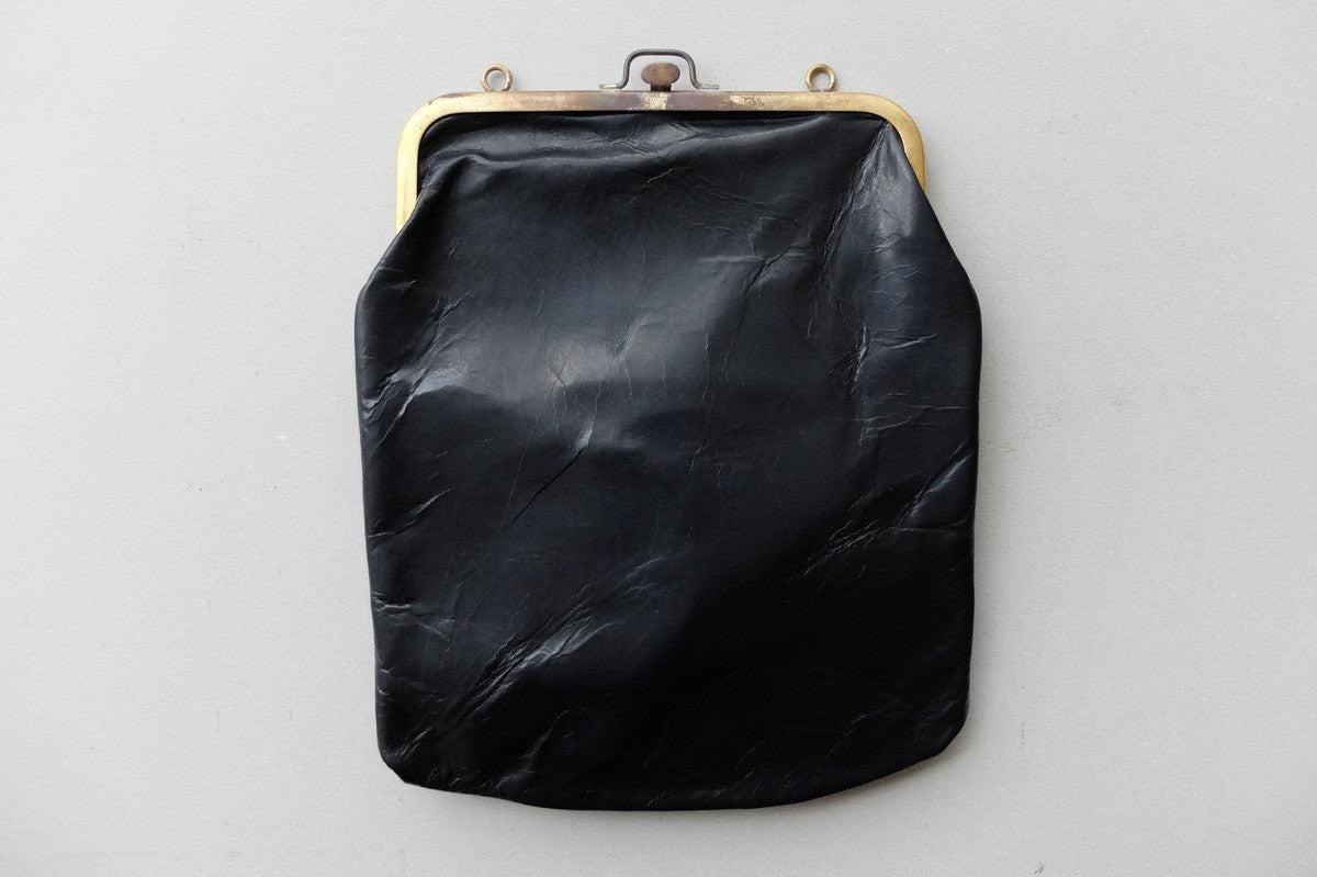 frame porch ＜エゾ鹿革黒染・L＞ レザーショルダーポーチ SHC-31D