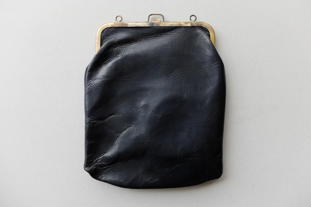 frame porch ＜エゾ鹿革黒染・L＞ レザーショルダーポーチ SHC-31D