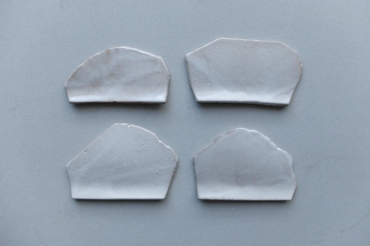 かけら皿 カトラリーレスト角 白