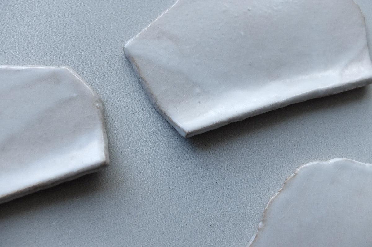 かけら皿 カトラリーレスト角 白