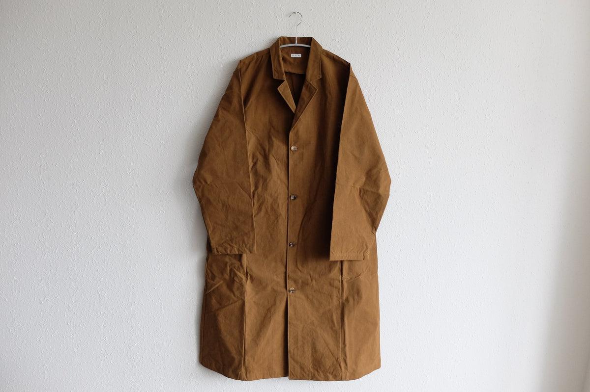 バフクロス ロングジャケット カーキブラウン｜unisex 2 size