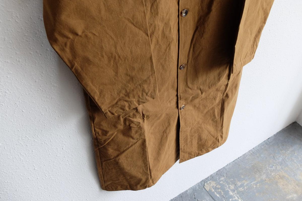 バフクロス ロングジャケット カーキブラウン｜unisex 2 size