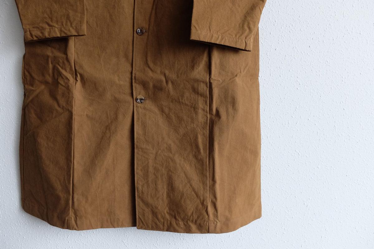 バフクロス ロングジャケット カーキブラウン｜unisex 2 size