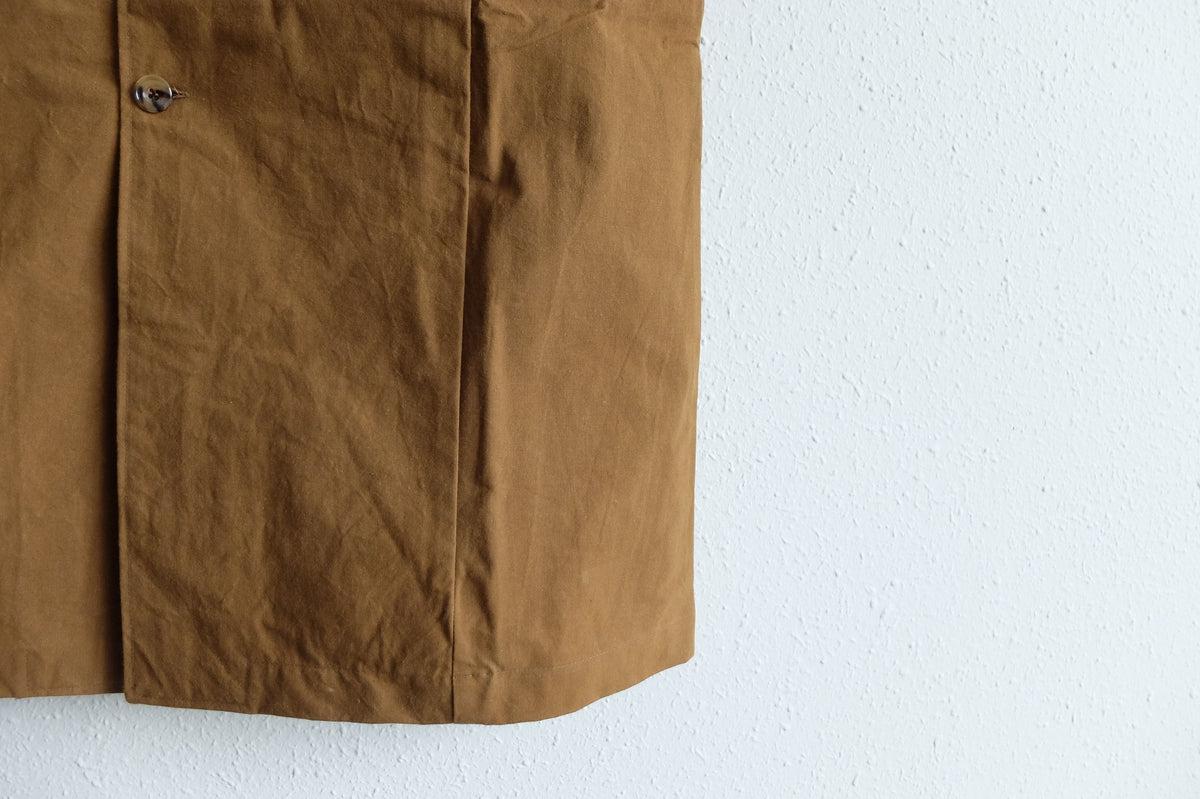 バフクロス ロングジャケット カーキブラウン｜unisex 2 size