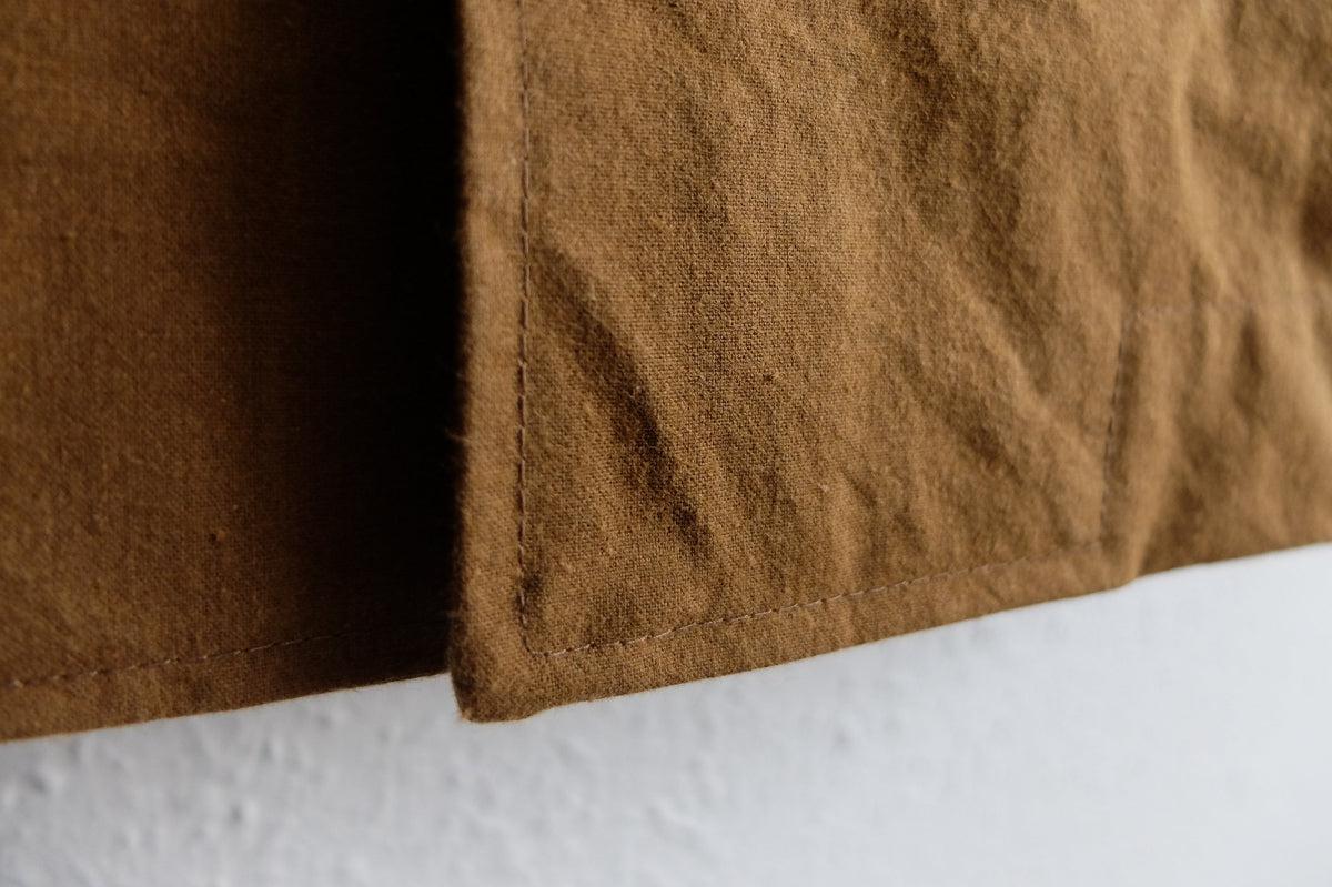 バフクロス ロングジャケット カーキブラウン｜unisex 2 size