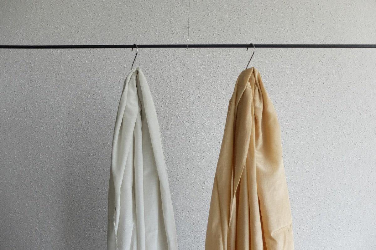 enrica cottonsilk scarf｜sesami-light grey