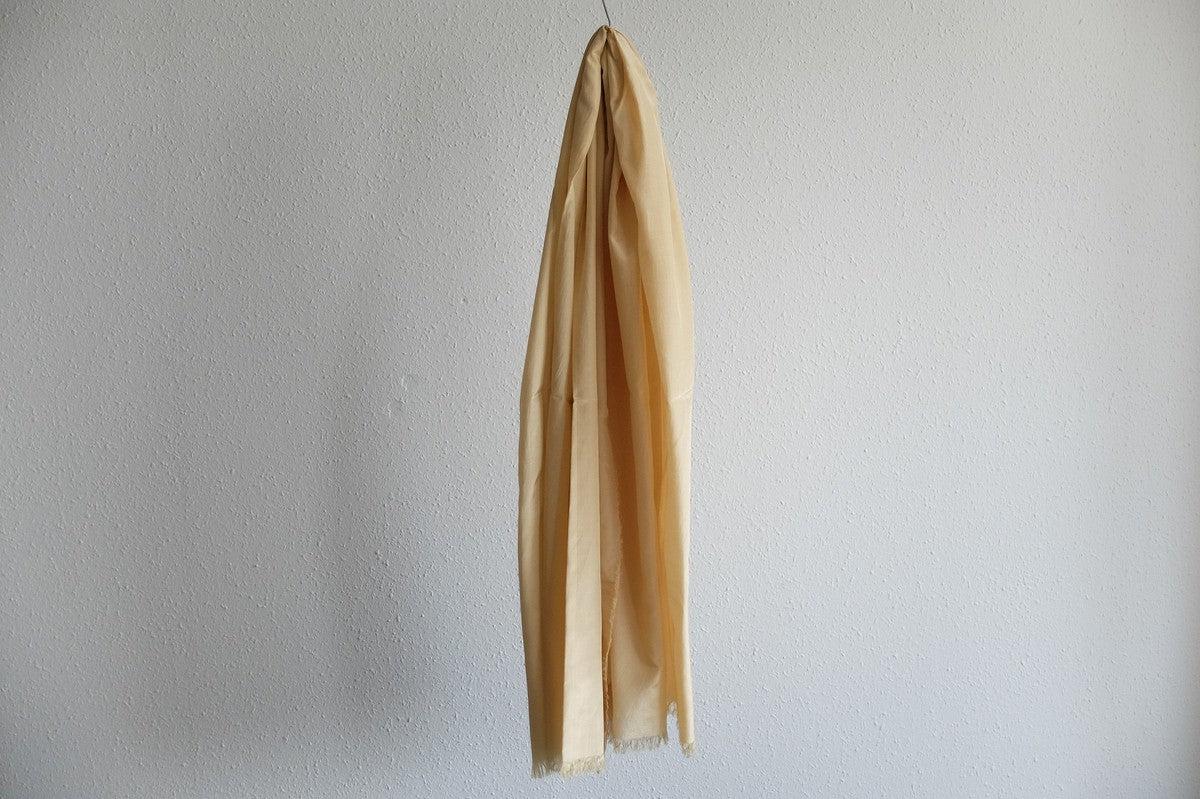 enrica cottonsilk scarf｜walnut-camel