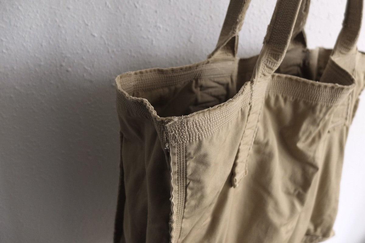 MITTAN / 綿麻ウェザーレイヤードバッグ大 薄茶 BA-19