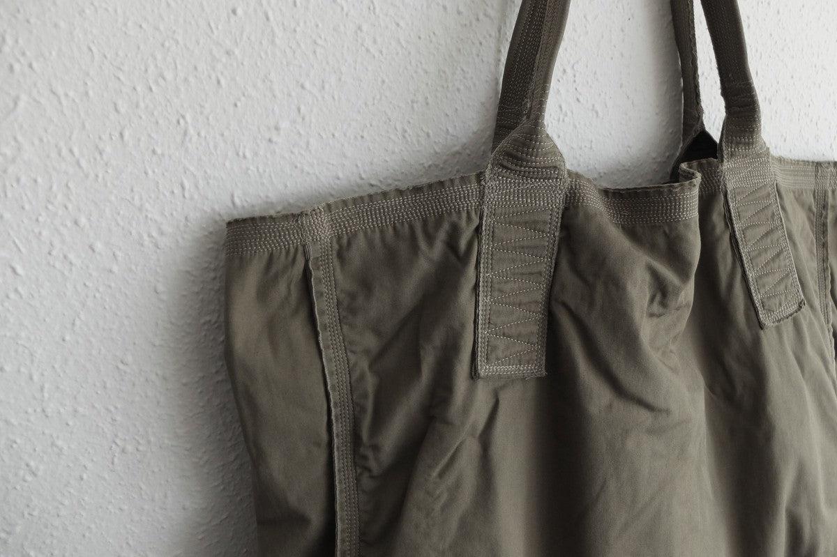 MITTAN / 綿麻ウェザーレイヤードバッグ大 灰 BA-19