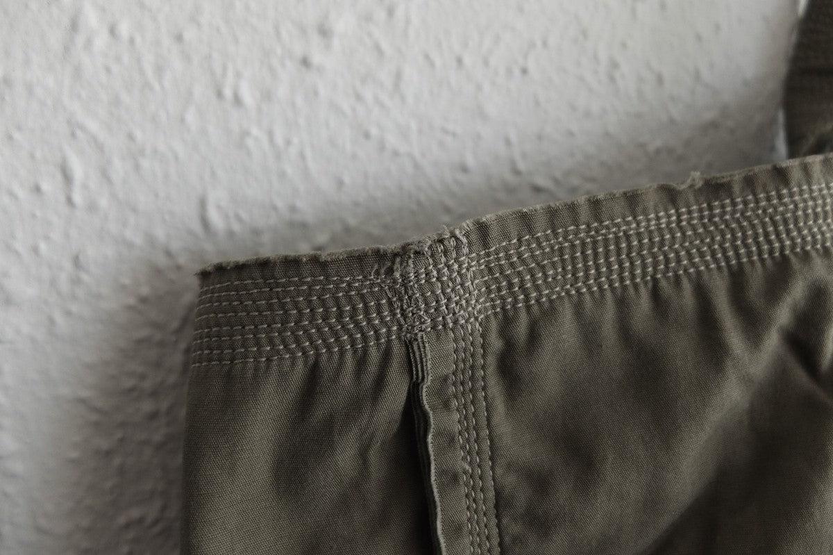 MITTAN / 綿麻ウェザーレイヤードバッグ大 灰 BA-19