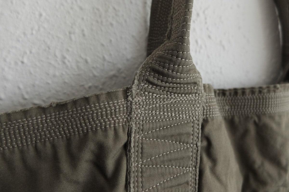 MITTAN / 綿麻ウェザーレイヤードバッグ大 灰 BA-19