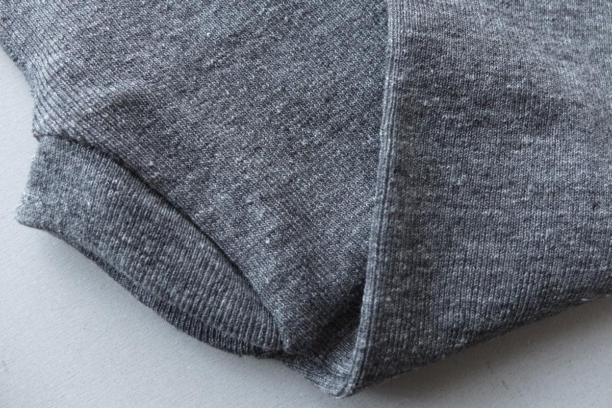 リネンニットレギンス マチ付き｜チャコール｜2 size