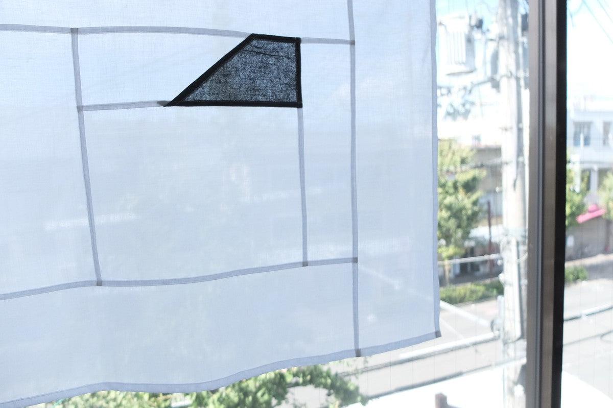 【限定1点】ポジャギカーテン｜102×85cm｜濃青赤