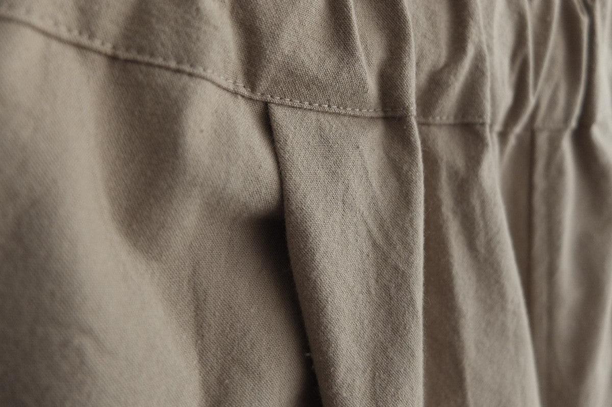 バフクロス ワイドパンツ ベージュ｜unisex 3 size