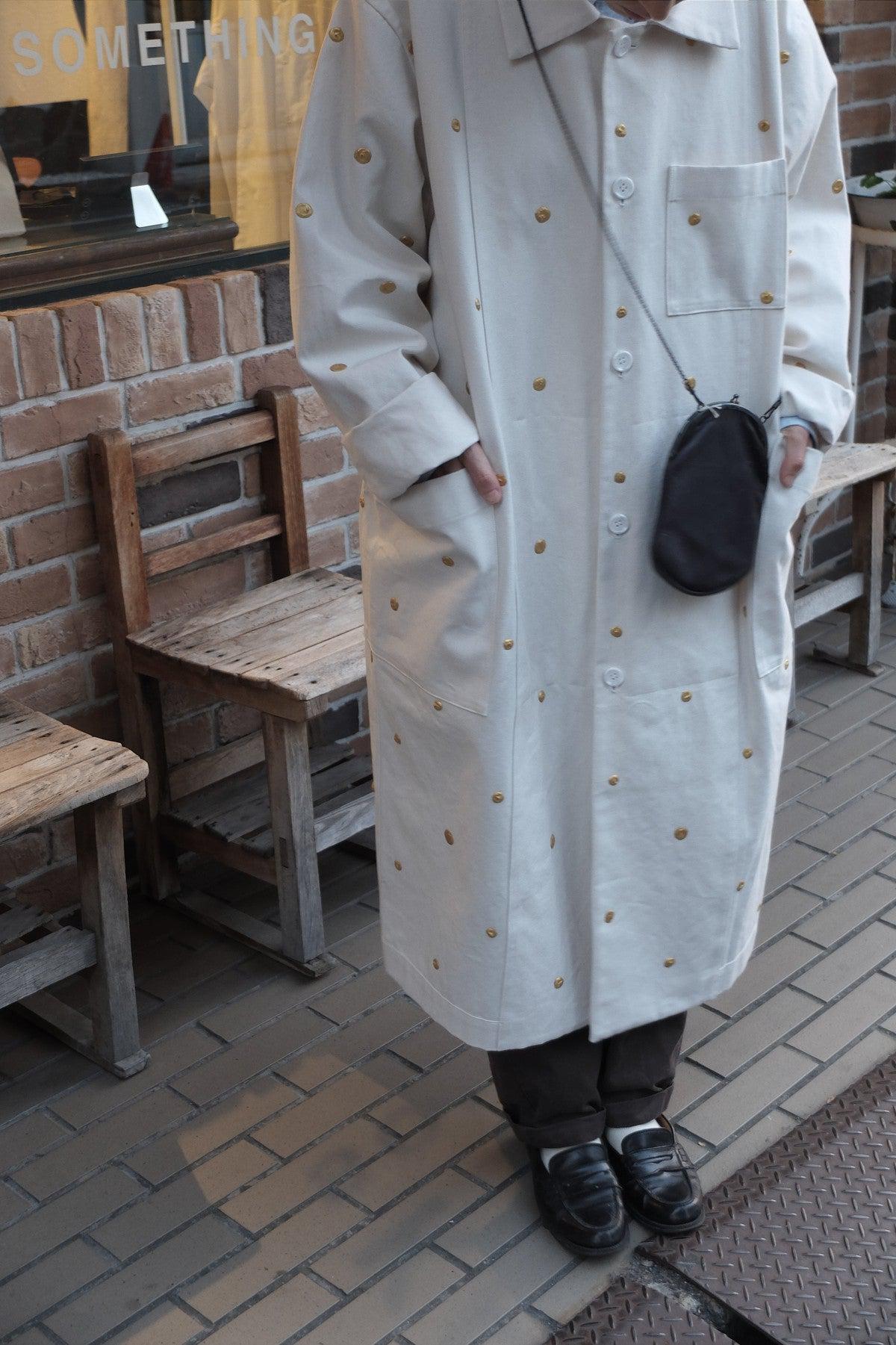 木間服装製作 coat コットン帆布ドット 各色｜unisex freesize