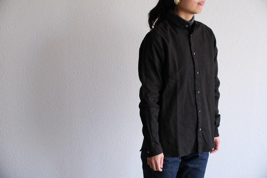 MITTAN / 岡崎木綿シャツ 黒 SH-62 / unisex