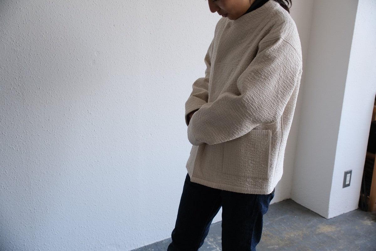 MITTAN / 中わた刺し子織ジャケット 黒 JK-64 / unisex