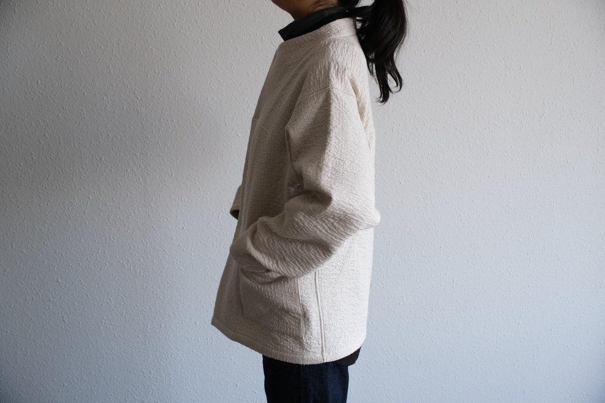 MITTAN / 中わた刺し子織ジャケット 黒 JK-64 / unisex