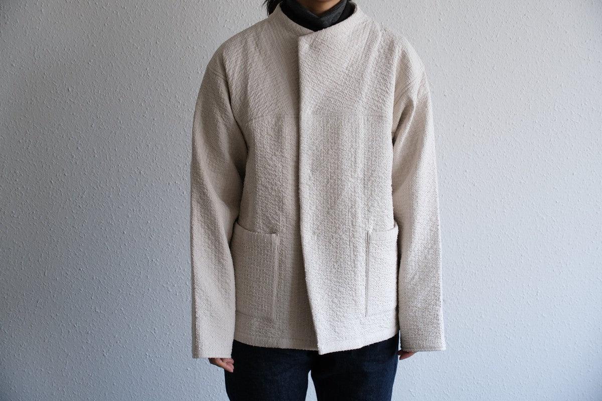 MITTAN / 中わた刺し子織ジャケット 黒 JK-64 / unisex