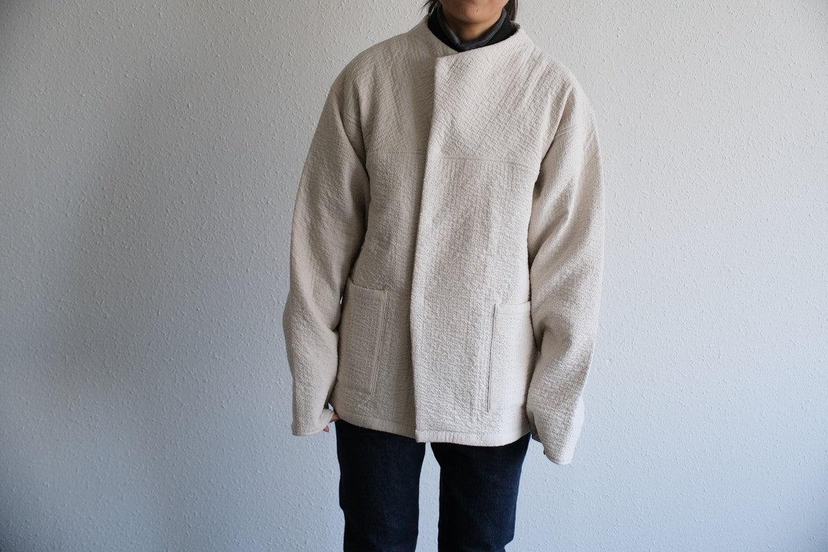 MITTAN / 中わた刺し子織ジャケット 黒 JK-64 / unisex