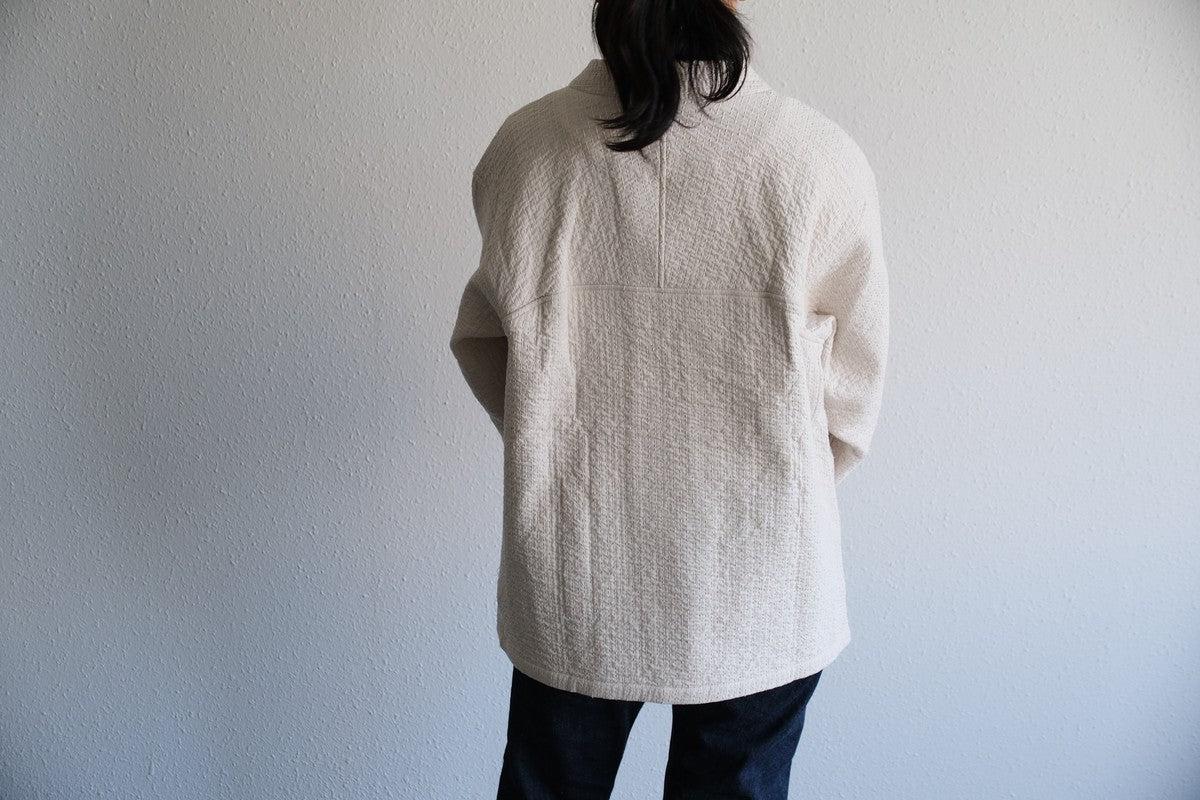 MITTAN / 中わた刺し子織ジャケット 黒 JK-64 / unisex