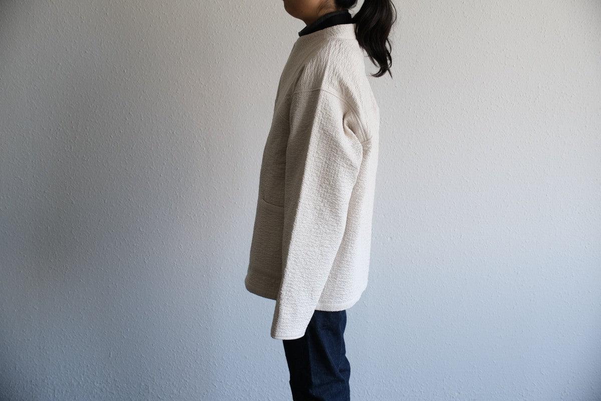 MITTAN / 中わた刺し子織ジャケット 黒 JK-64 / unisex