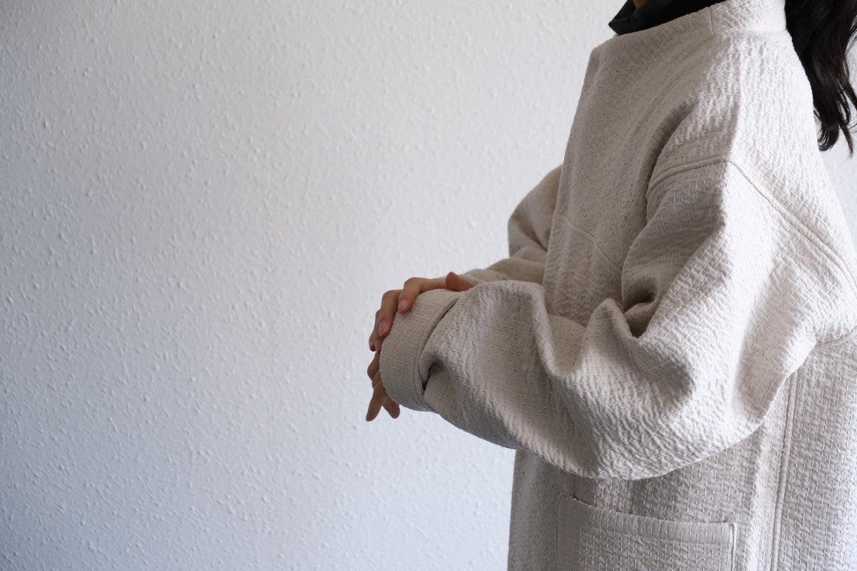 MITTAN / 中わた刺し子織ジャケット 黒 JK-64 / unisex