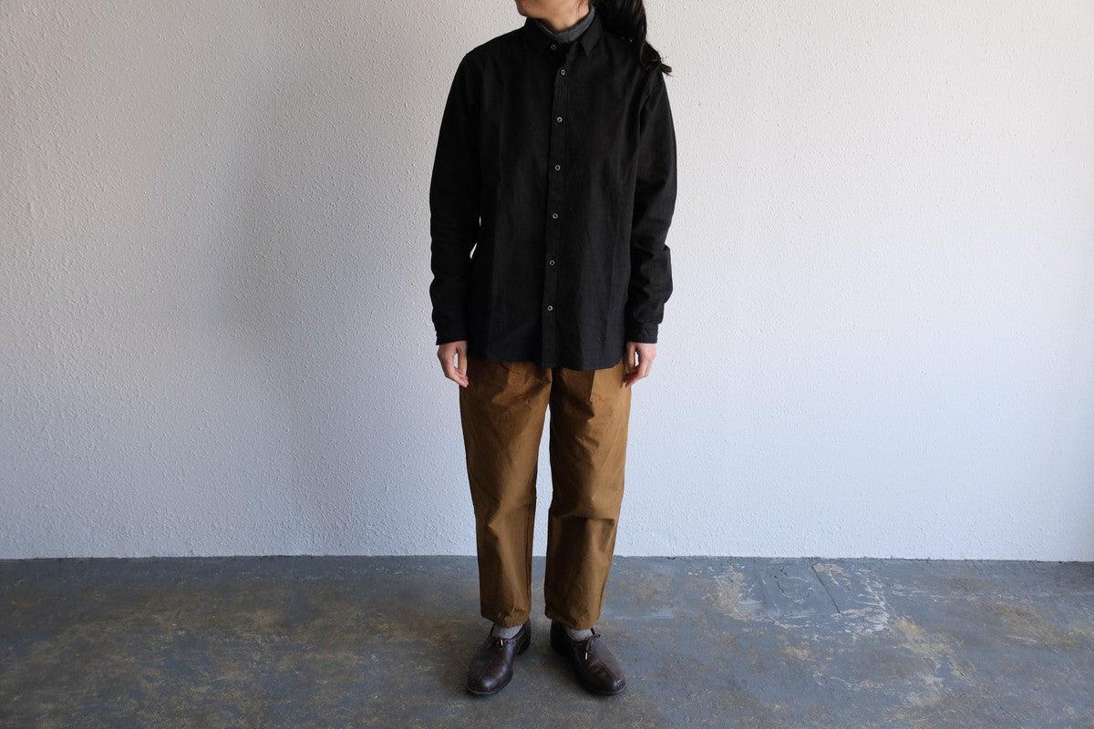 バフクロス ワイドパンツ カーキブラウン｜unisex 3 size