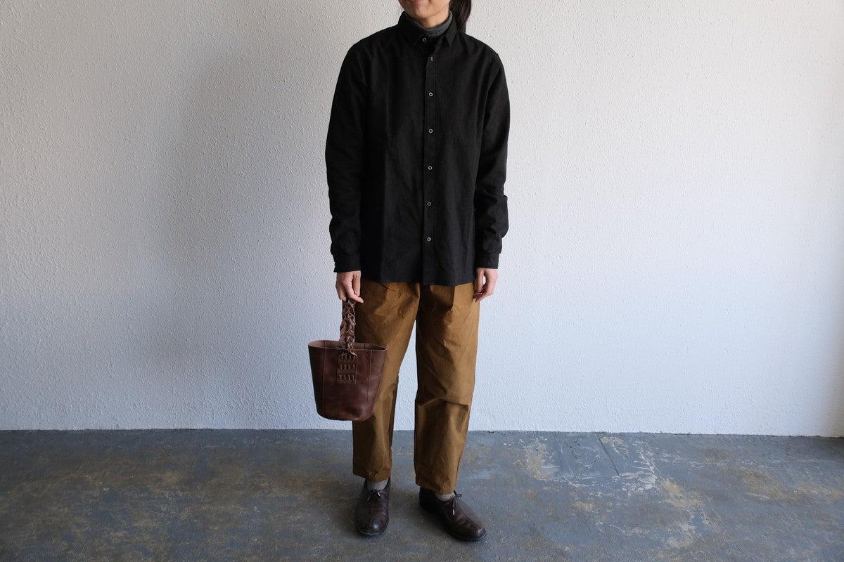 MITTAN / 駱駝革ミニバッグ 濃茶