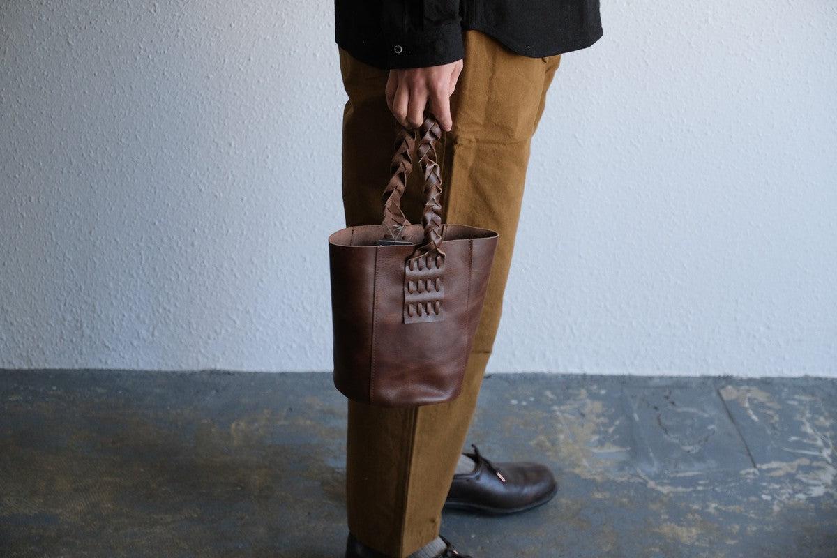 MITTAN / 駱駝革ミニバッグ 濃茶