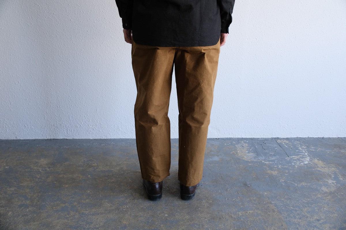 バフクロス ワイドパンツ カーキブラウン｜unisex 3 size