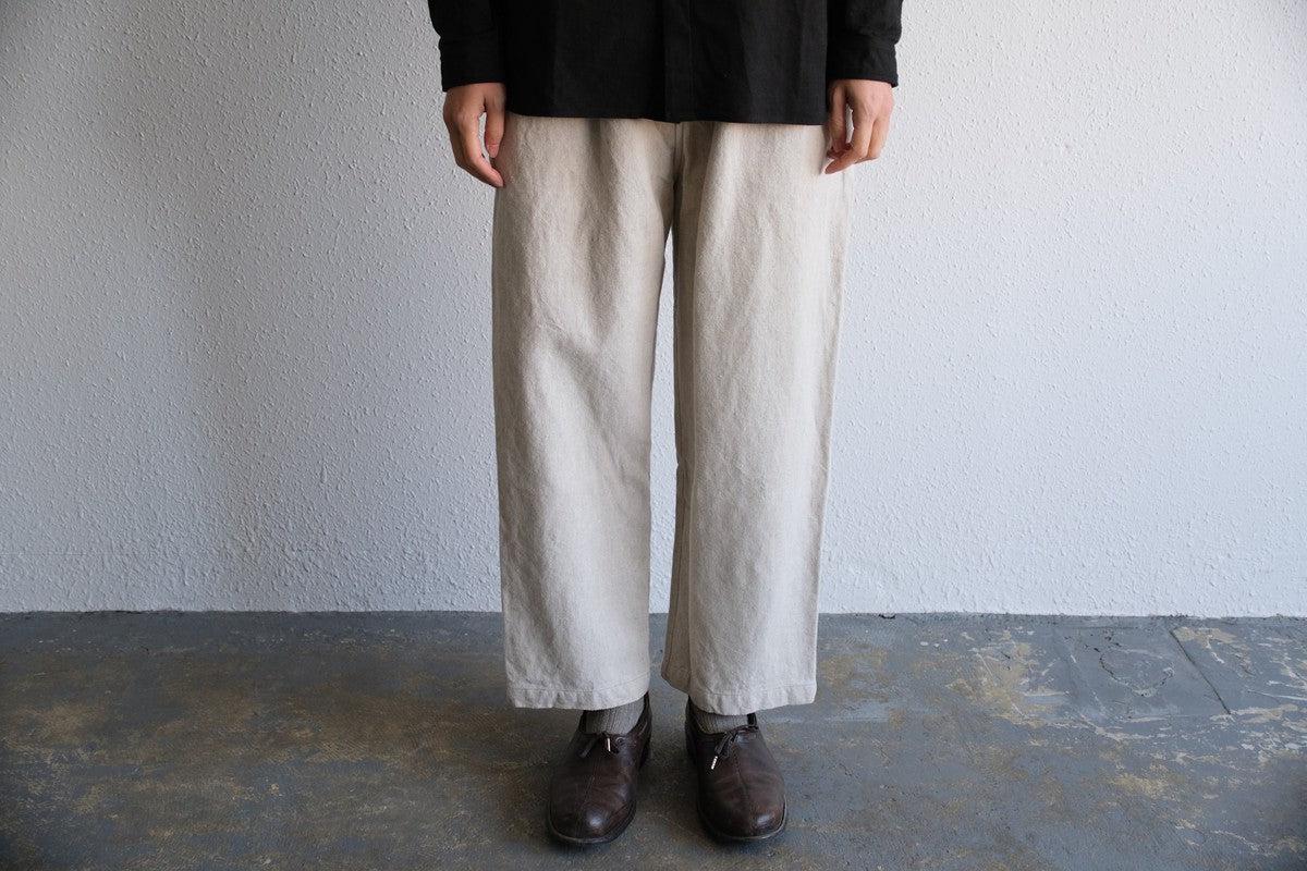 MITTAN / 亜麻苧麻ワイドパンツ 生成 PT-92 / unisex