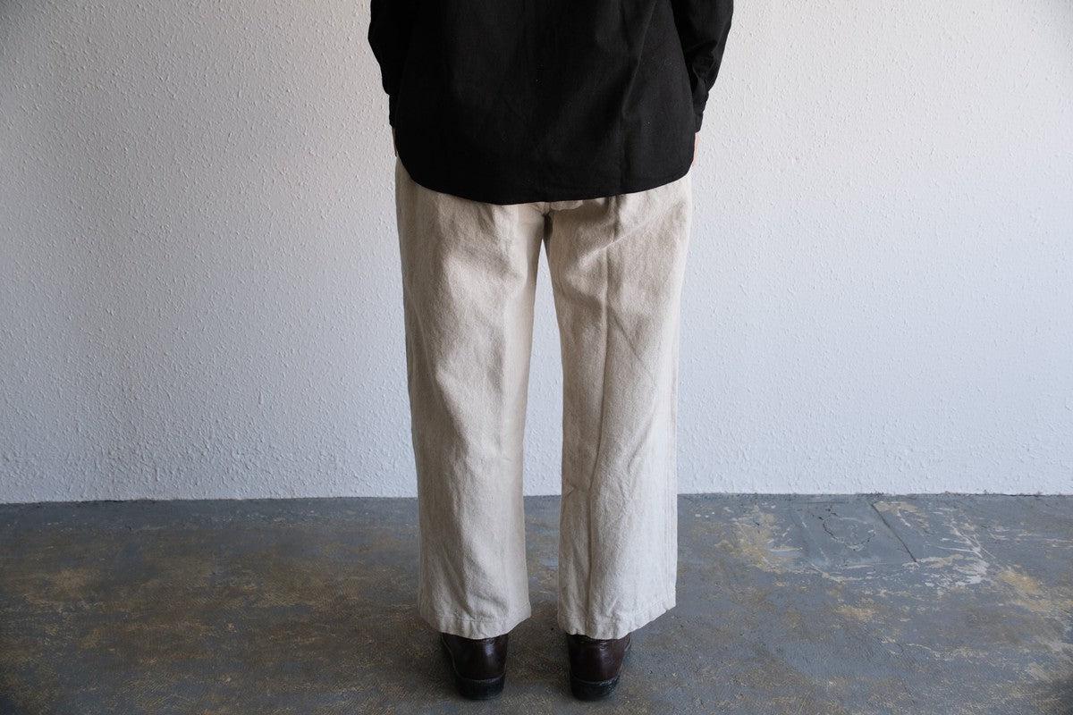 MITTAN / 亜麻苧麻ワイドパンツ 生成 PT-92 / unisex