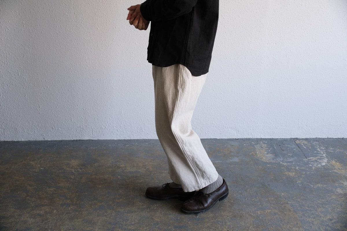 MITTAN / 亜麻苧麻ワイドパンツ 生成 PT-92 / unisex