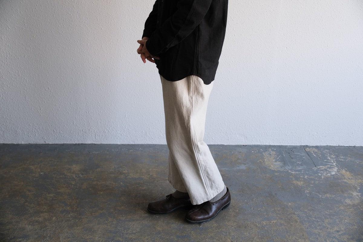 MITTAN / 亜麻苧麻ワイドパンツ 生成 PT-92 / unisex