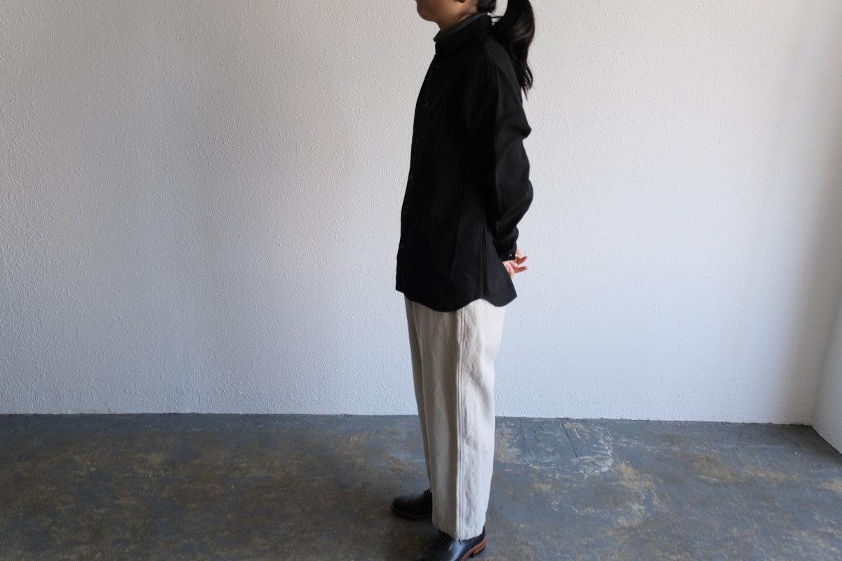 MITTAN / 岡崎木綿シャツ 黒 SH-62 / unisex