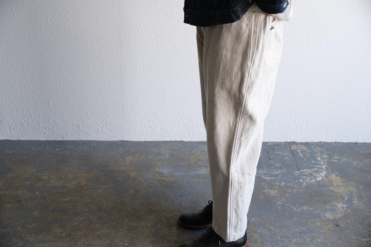 MITTAN / 亜麻苧麻ワイドパンツ 生成 PT-92 / unisex