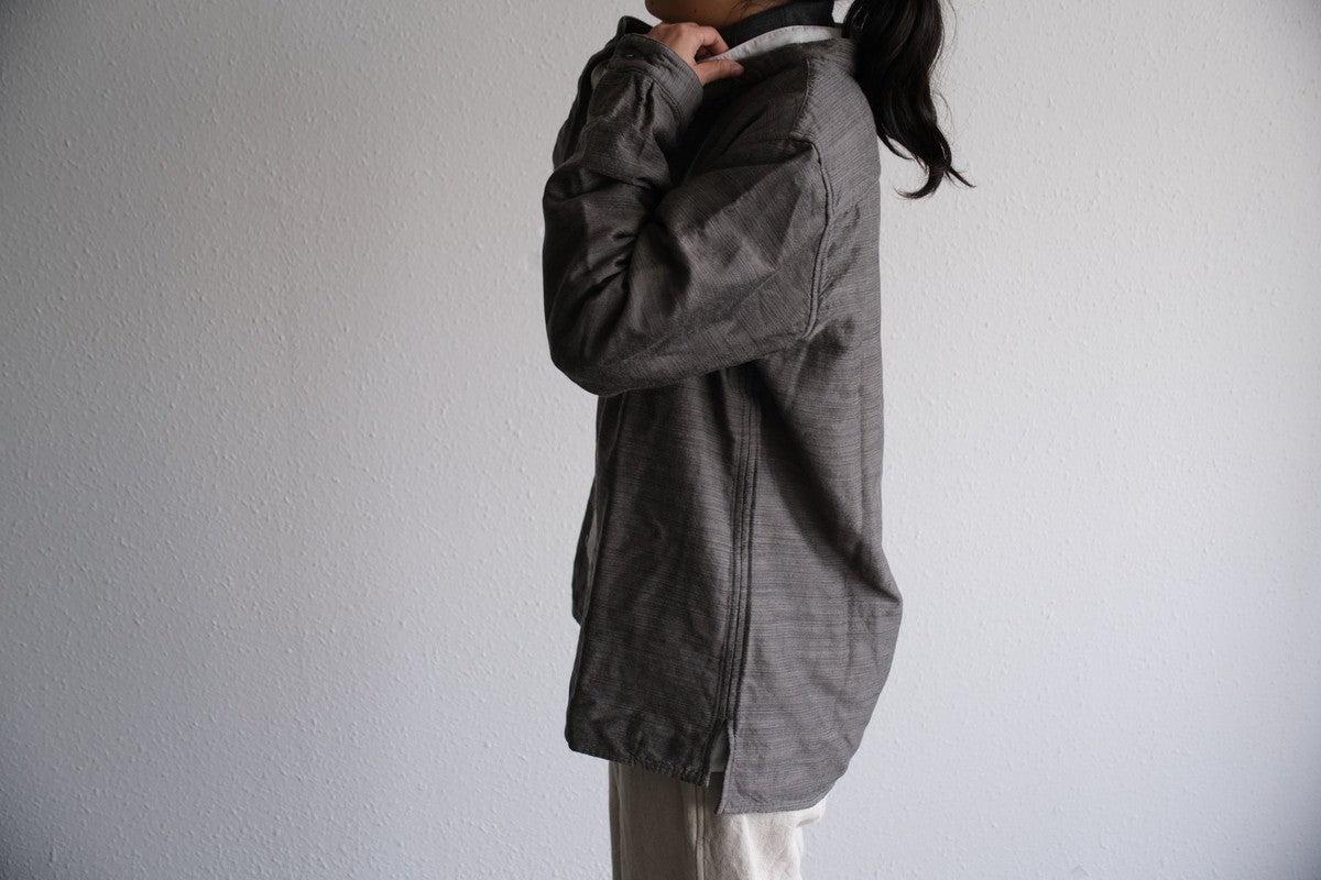MITTAN / 毛綿三重織シャツ 茶がさね SH-112 / unisex