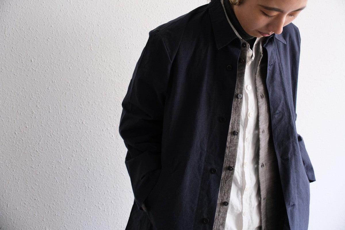 MITTAN / 毛綿三重織シャツ 茶がさね SH-112 / unisex