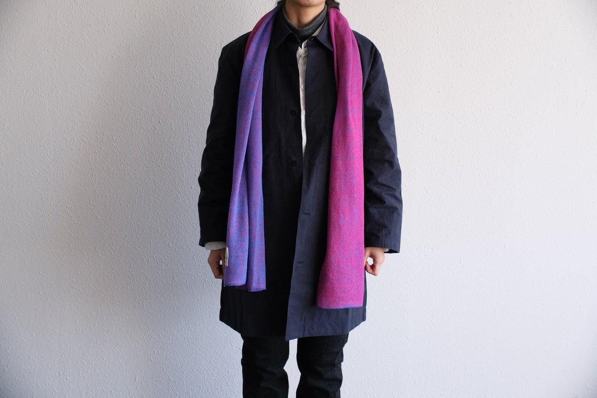 リネンニットストール｜ピアニー×Dインク