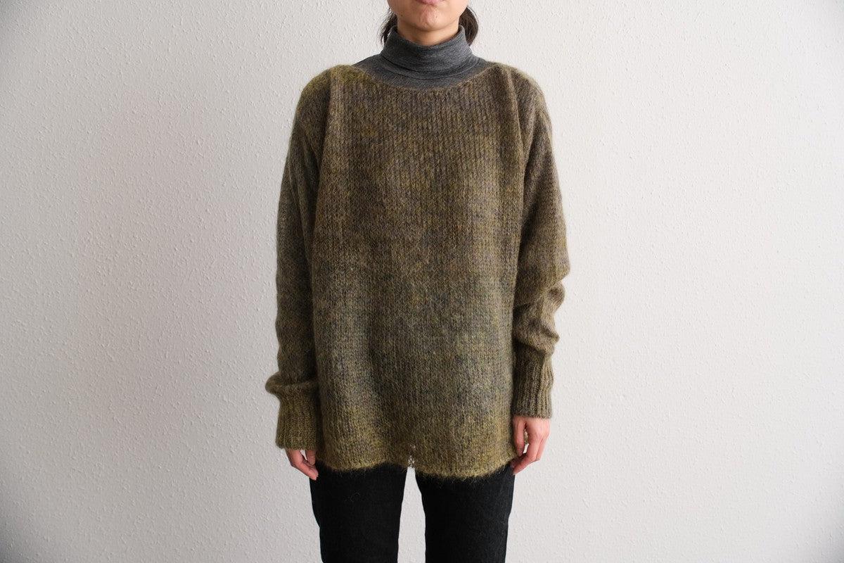 【new】enrica モヘアシャギーニット khaki