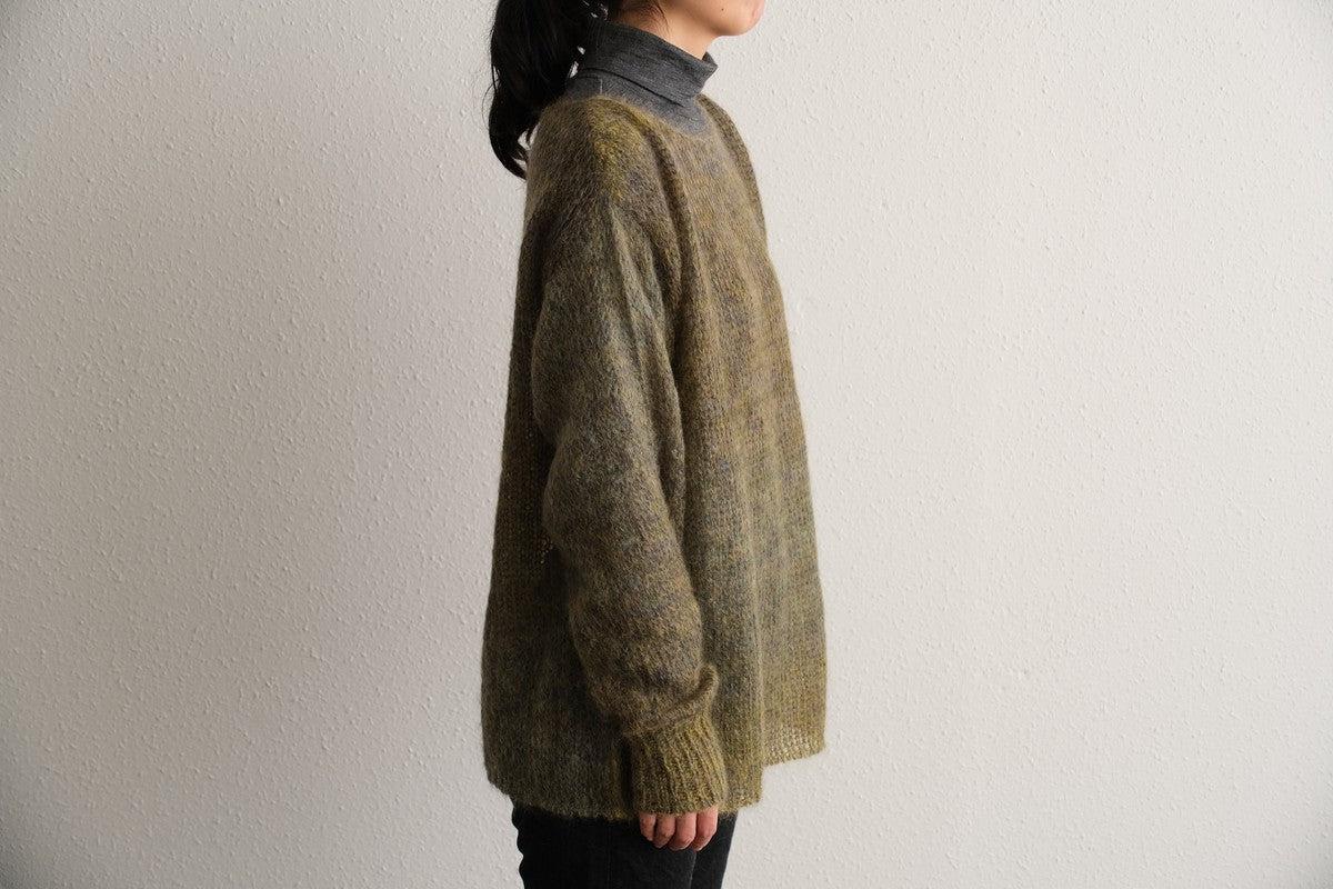 【new】enrica モヘアシャギーニット khaki