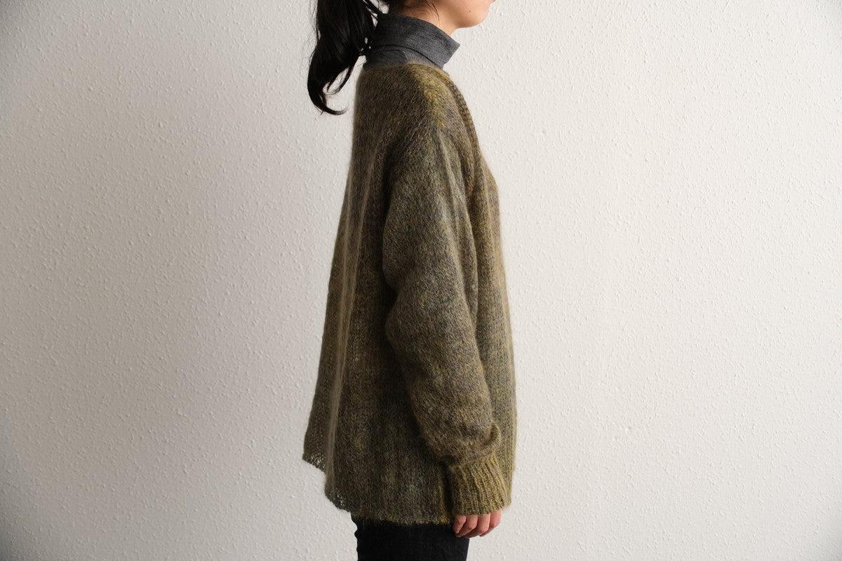 【new】enrica モヘアシャギーニット khaki