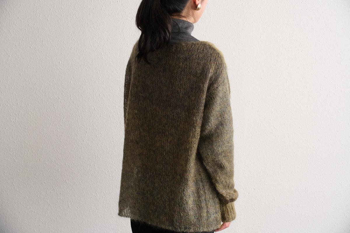 【new】enrica モヘアシャギーニット khaki